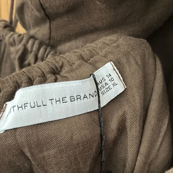 Faithfull the Brand La Piedra Maxi Dress Chocolate 10 - Picture 8 of 12